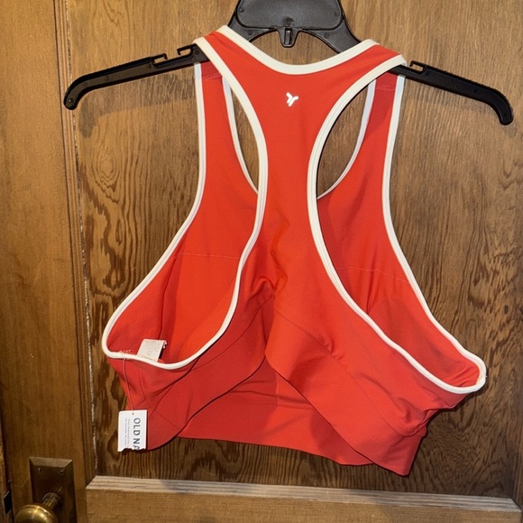 Old navy red sports bra and bike shorts set - Picture 3 of 5